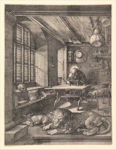 Święty Hieronim w swoim gabinecie, 1514. autorstwa Albrecht Dürer