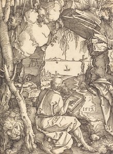 Święty Hieronim w jaskini, 1512. autorstwa Albrecht Dürer