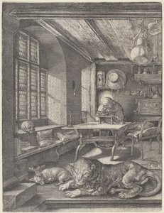 Święty Hieronim w swojej pracowni autorstwa Albrecht Dürer