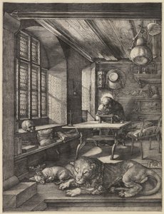 Święty Hieronim w swoim gabinecie, 1514 autorstwa Albrecht Dürer