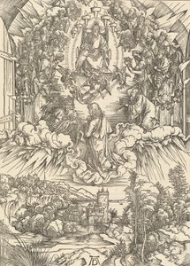 Św. Jan przed Bogiem i starszyzną, 1498. autorstwa Albrecht Dürer