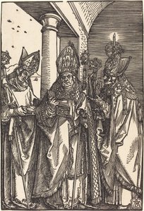 Święci Mikołaj, Ulryk i Erazm autorstwa Albrecht Dürer