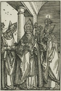 Święci Mikołaj, Ulryk i Erasmus autorstwa Albrecht Dürer