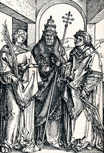 Święci Szczepan, Sykstus i Wawrzyniec, 1508 1906 autorstwa Albrecht Dürer