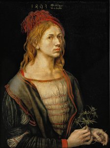 Autoportret z osetem autorstwa Albrecht Dürer