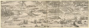 Oblężenie twierdzy. autorstwa Albrecht Dürer