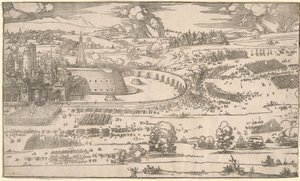 Oblężenie fortecy: odpowiednia część. autorstwa Albrecht Dürer