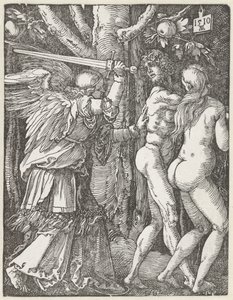 Mała Pasja: 2. Wygnanie z Raju autorstwa Albrecht Dürer