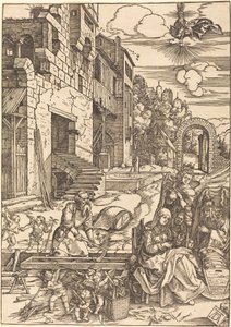 Pobyt Świętej Rodziny w Egipcie autorstwa Albrecht Dürer