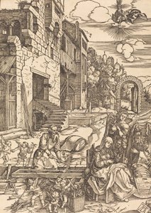 Pobyt Świętej Rodziny w Egipcie, ok. godz. 1504. autorstwa Albrecht Dürer