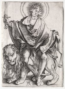 Syn Sprawiedliwości, ok. 1500. autorstwa Albrecht Dürer