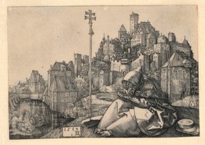 Św. Antoni czytanie autorstwa Albrecht Dürer
