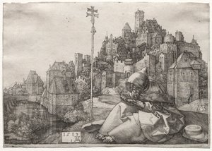 Św. Antoni czytanie autorstwa Albrecht Dürer