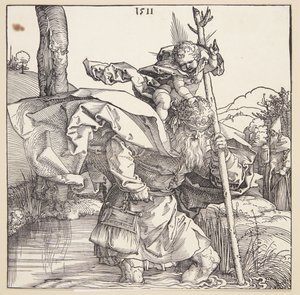 Św. Krzysztof autorstwa Albrecht Dürer