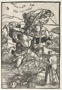 Św. Krzysztof z ptakami autorstwa Albrecht Dürer