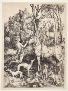 Św. Eustachy autorstwa Albrecht Dürer