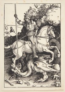 Św. Jerzy zabija smoka autorstwa Albrecht Dürer
