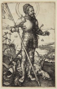 Święty Jerzy pieszo autorstwa Albrecht Dürer