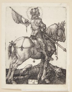 Św. Jerzy na koniu autorstwa Albrecht Dürer