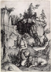 Święty Hieronim pokutujący autorstwa Albrecht Dürer
