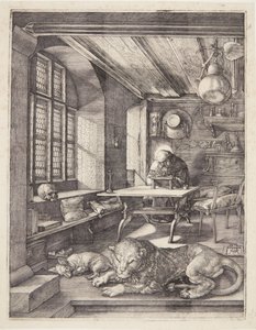 Św. Hieronim w swoim gabinecie autorstwa Albrecht Dürer