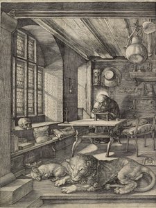 Św. Hieronim w swoim gabinecie, 1514 autorstwa Albrecht Dürer