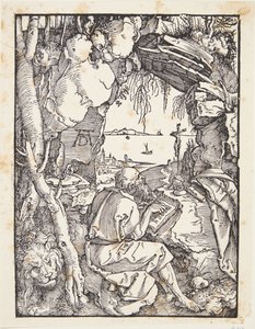 Św. Hieronim w jaskini autorstwa Albrecht Dürer