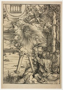 Św. Jan pożerający księgę, z Apokalipsy autorstwa Albrecht Dürer