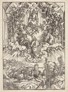 Św. Jan przed Bogiem i starszymi autorstwa Albrecht Dürer