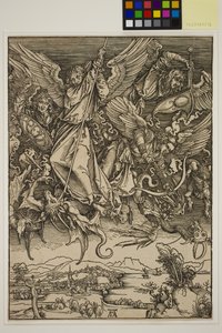 Św. Michał walczący ze smokiem autorstwa Albrecht Dürer
