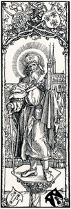 Św Sebaldus na stolicy, 1906 autorstwa Albrecht Dürer