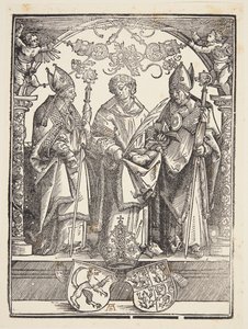 Św. Szczepan z dwoma innymi świętymi autorstwa Albrecht Dürer