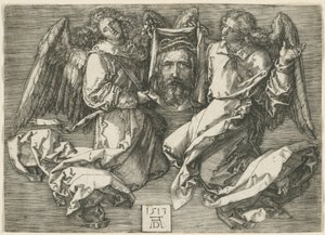 Sudarium wyświetlane przez dwa anioły autorstwa Albrecht Dürer