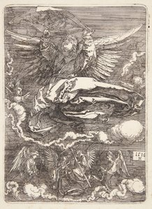 Sudarium rozłożone przez anioła autorstwa Albrecht Dürer