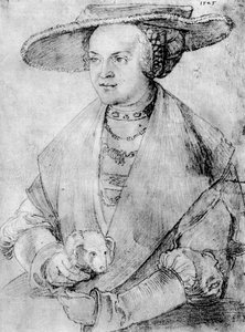 Zuzanna Brandenburska-Ansbach, 1525, 1936 autorstwa Albrecht Dürer
