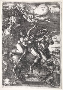 Porwanie na jednorożcu autorstwa Albrecht Dürer