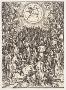 Adoracja Baranka autorstwa Albrecht Dürer