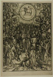 Adoracja Baranka - Hymn Wybranych, z Apokalipsy autorstwa Albrecht Dürer