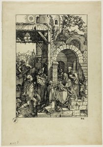 Adoracja Trzech Króli, z Życia Dziewicy autorstwa Albrecht Dürer