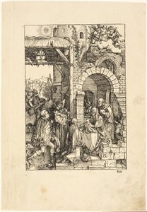 Adoracja Trzech Króli, z Życia Dziewicy autorstwa Albrecht Dürer