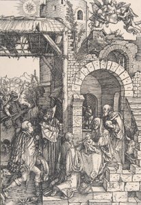 Adoracja Trzech Króli z cyklu Życie Dziewicy, ca. 1502., ca. 1502. autorstwa Albrecht Dürer