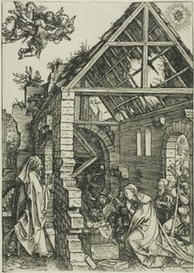 Adoracja pasterzy, z Życia Dziewicy autorstwa Albrecht Dürer