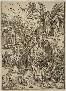 Anioł ukazujący św. Janowi Nową Jerozolimę autorstwa Albrecht Dürer