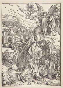 Anioł ukazujący św. Janowi Nową Jerozolimę autorstwa Albrecht Dürer