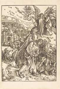 Anioł z kluczem do bezdennej jamy autorstwa Albrecht Dürer