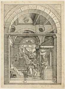 Zwiastowanie, z Życia Dziewicy autorstwa Albrecht Dürer