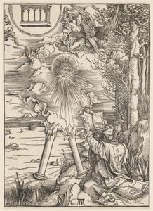 Apokalipsa: święty Jan pożera księgę autorstwa Albrecht Dürer
