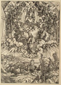 Apokalipsa: święty Jan przed Bogiem i starszymi autorstwa Albrecht Dürer