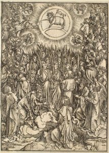Apokalipsa: Adoracja Baranka autorstwa Albrecht Dürer