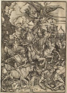 Apokalipsa: Czterej jeźdźcy autorstwa Albrecht Dürer